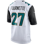 J.Jaguars #27 Leonard Fournette White Game Jersey