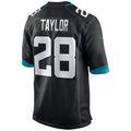 J.Jaguars #28 Fred Taylor Black Retired Player Alternate Game Jersey
