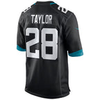 J.Jaguars #28 Fred Taylor Black Retired Player Alternate Game Jersey
