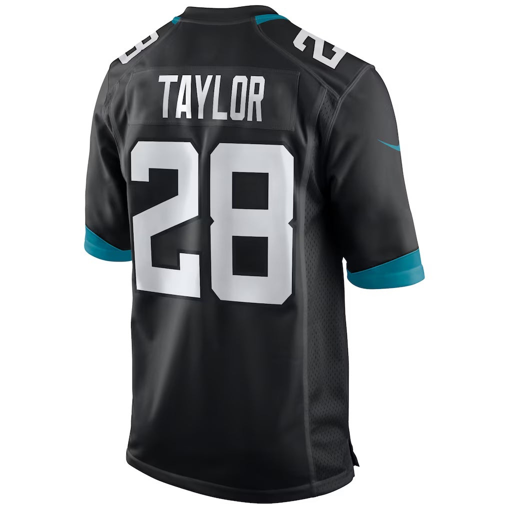 J.Jaguars #28 Fred Taylor Black Retired Player Alternate Game Jersey