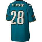 J.Jaguars #28 Fred Taylor Mitchell & Ness Teal Legacy Replica Jersey