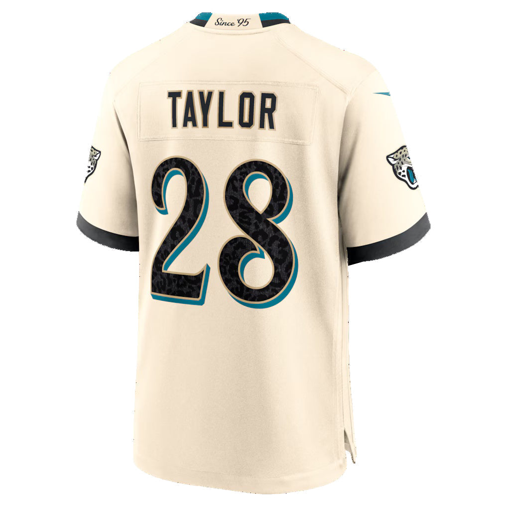 J.Jaguars #28 Fred Taylor Natural 2026 Rivalries Collection Game Football Stitched Jersey