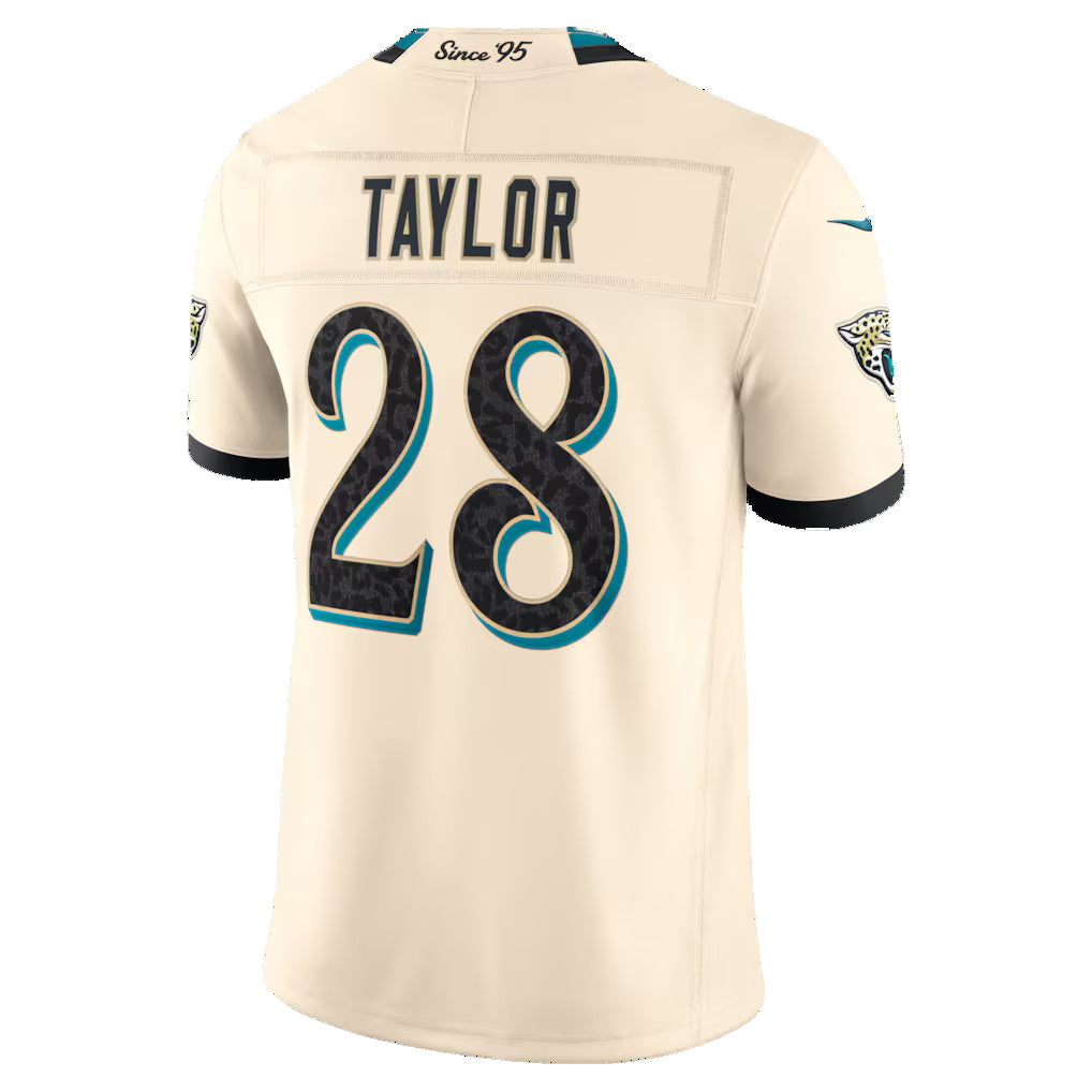 J.Jaguars #28 Fred Taylor Natural 2026 Rivalries Collection Limited Football Stitched Jersey