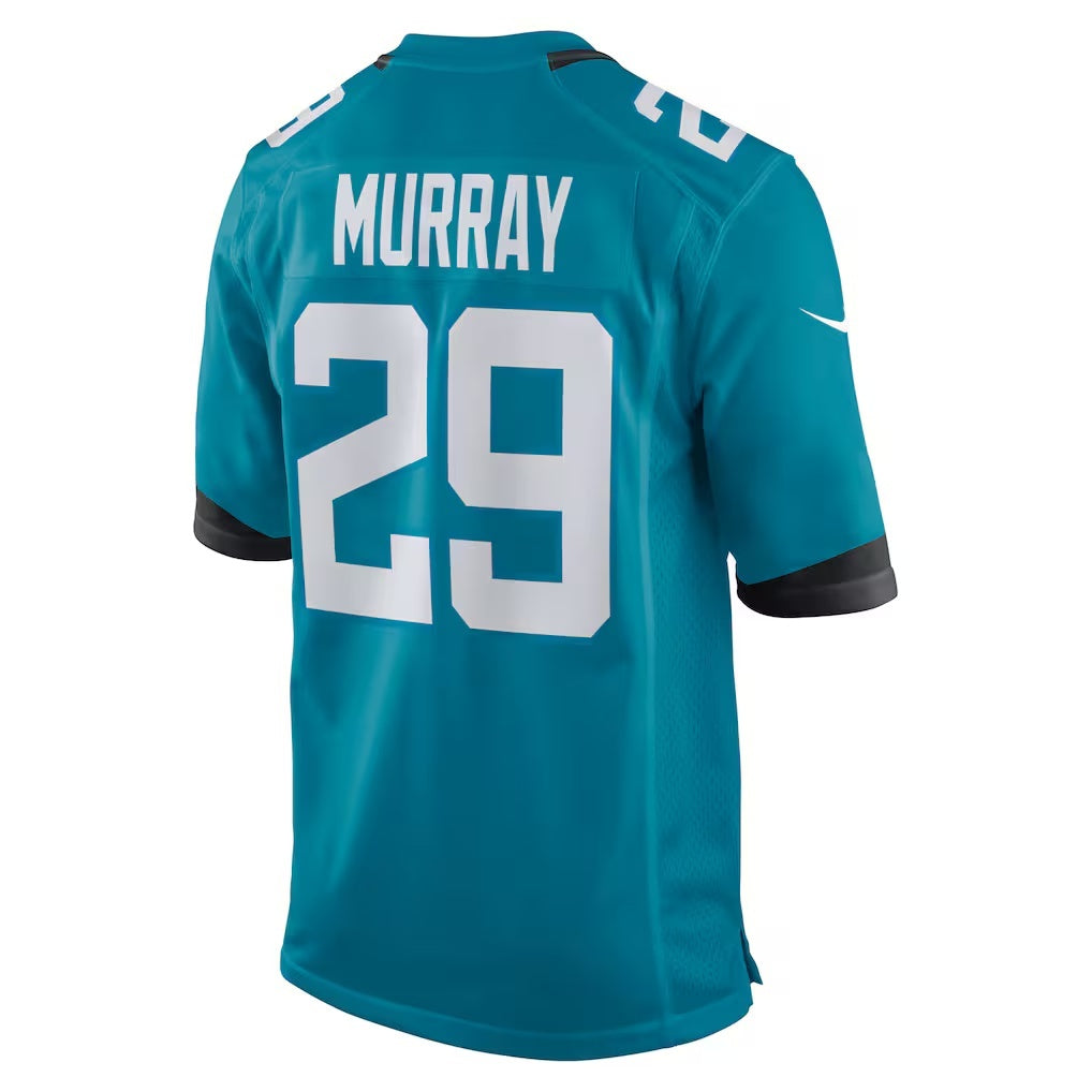 J.Jaguars #29 Eric Murray Teal Team Game Jersey