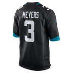 J.Jaguars #3 Jakobi Meyers Black Alternate Game Jersey