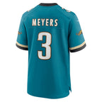 J.Jaguars #3 Jakobi Meyers Teal Alternate 2 Prowler Throwback Game Jersey