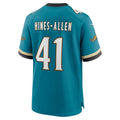 J.Jaguars #41 Josh Hines-Allen Teal Prowler Throwback Player Game Jersey