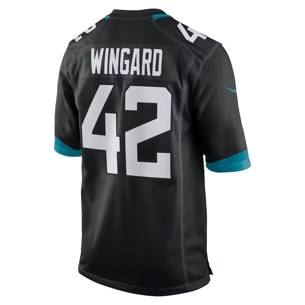 J.Jaguars #42 Andrew Wingard Black Alternate Game Jersey