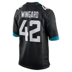J.Jaguars #42 Andrew Wingard Black Alternate Game Jersey