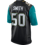 J.Jaguars #50 Telvin Smith Black Game Jersey