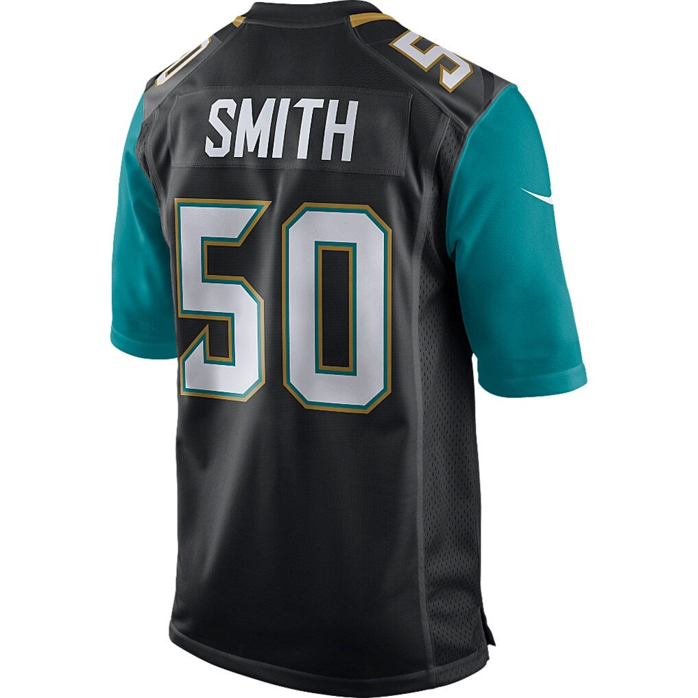 J.Jaguars #50 Telvin Smith Black Game Jersey