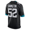 J.Jaguars #52 DaVon Hamilton Black Game Jersey