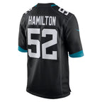 J.Jaguars #52 DaVon Hamilton Black Game Jersey