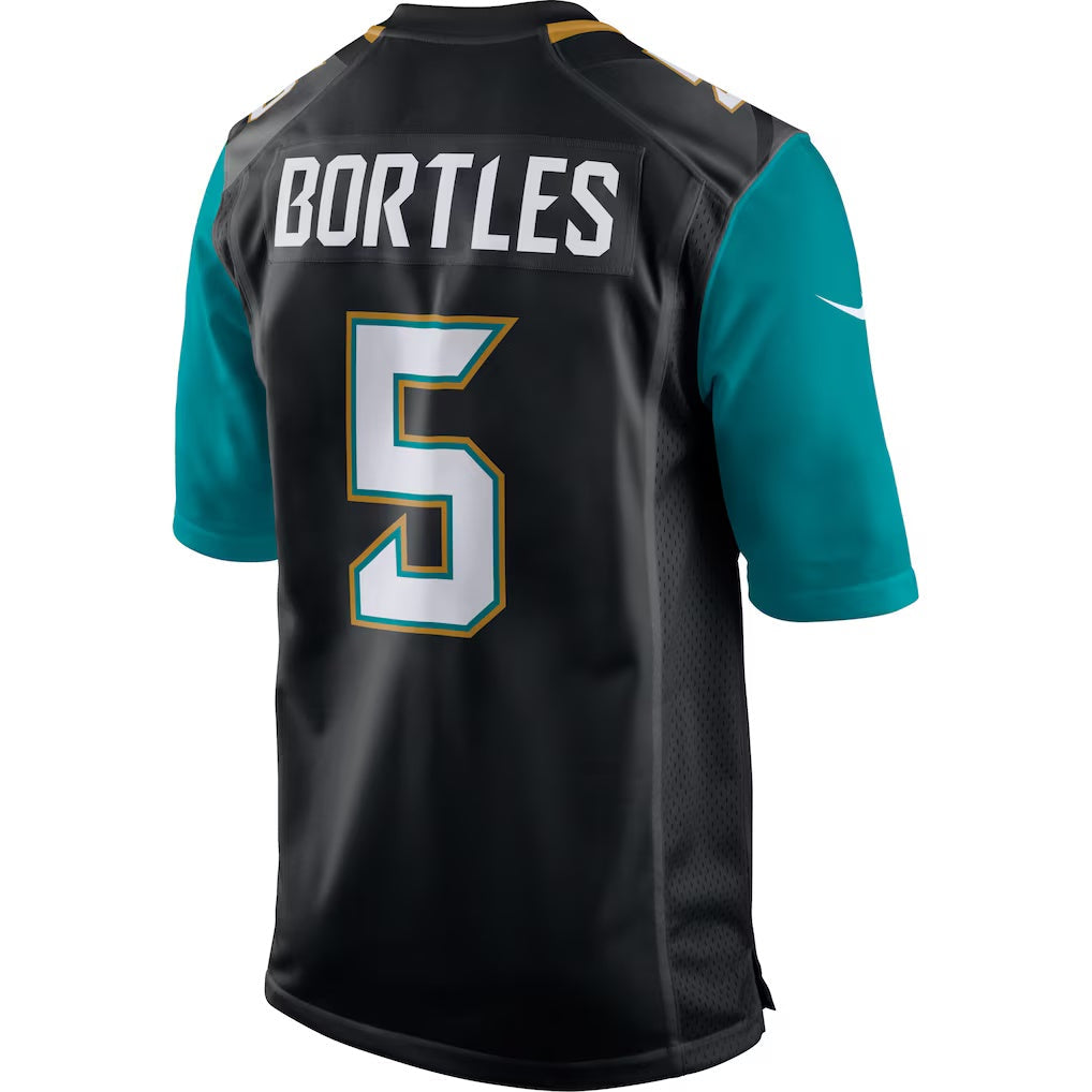 J.Jaguars #5 Blake Bortles Black Game Jersey