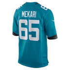 J.Jaguars #65 Patrick Mekari Teal Team Game Jersey