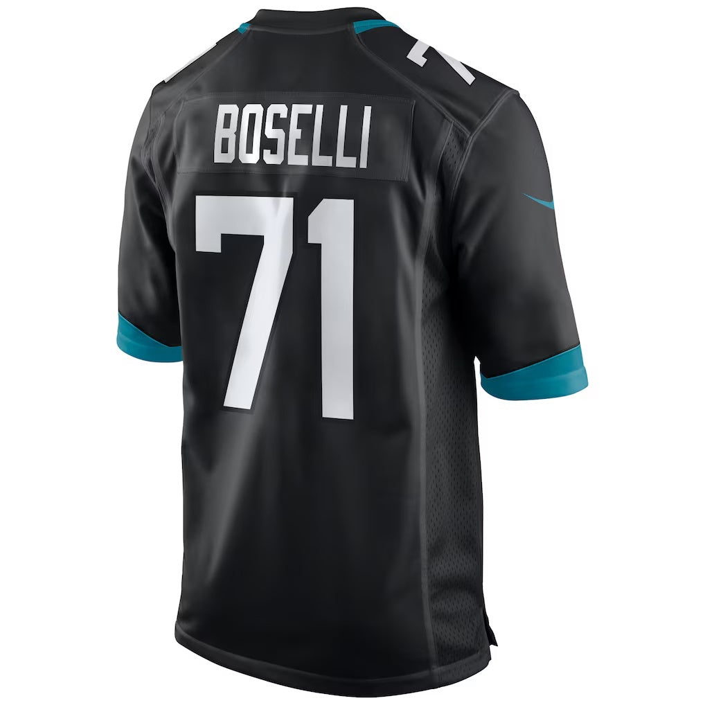 J.Jaguars #71 Tony Boselli Black Retired Player Alternate Game Football Jersey Marou