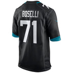 J.Jaguars #71 Tony Boselli Black Retired Player Alternate Game Football Jersey Marou