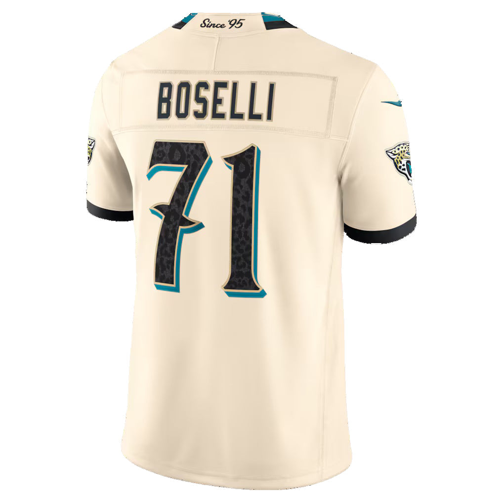 J.Jaguars #71 Tony Boselli Natural 2026 Rivalries Collection Limited Football Stitched Jersey