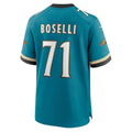 J.Jaguars #71 Tony Boselli Teal Prowler Throwback Retired Player Game Football Jersey Marou