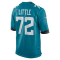 J.Jaguars #72 Walker Little Teal Game Jersey
