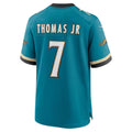 J.Jaguars #7 Brian Thomas Jr. Teal Alternate Game Jersey
