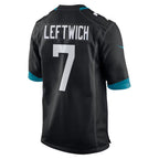 J.Jaguars #7 Byron Leftwich Black Retired Player Alternate Game Jersey