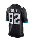 J.Jaguars #82 Jimmy Smith Black Game Retired Player Jersey