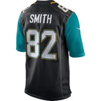 J.Jaguars #82 Jimmy Smith Black Retired Player Game Jersey