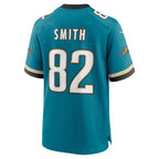 J.Jaguars #82 Jimmy Smith Teal Retired Player Alternate Game Jersey