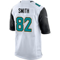 J.Jaguars #82 Jimmy Smith White Retired Player Game Jersey