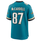 J.Jaguars #87 Keenan McCardell Teal Retired Player Alternate Game Jersey