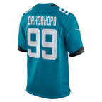 J.Jaguars #99 Ruke Orhorhoro Teal Team Game Jersey
