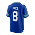 Jadarian Price Seahawks #8 Royal 2026 Draft Game Stitched Football Jersey