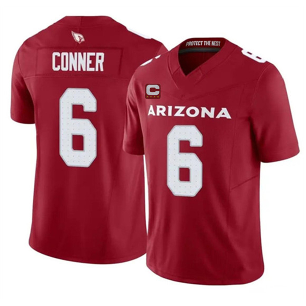 James Conner Cardinals #6 Cardinal F.U.S.E. Vapor Limited Stitched Football Jersey With 4-Star C Patch