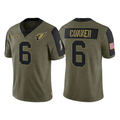 James Conner Cardinals #6 Olive 2021 Salute To Service Limited Football Jersey