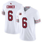 James Conner Cardinals #6 White F.U.S.E. Vapor Limited Stitched Football Jersey With 4-Star C Patch