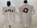 Japan Baseball White 2026 World Baseball Classic Big Logo Home Stadium Stitched Jersey