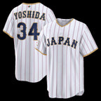 Japan Baseball #34 Masataka Yoshida 2026 World Baseball Classic Home Stadium Baseball Jersey - White