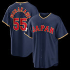 Japan Baseball #55 Munetaka Murakami 2026 World Baseball Classic Road Stadium Baseball Jersey - Navy