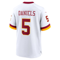 Jayden Daniels Commanders #5 White  Alternate Game Stitched Football Jersey