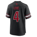 Jeremiyah Love Cardinals #4 Black Alternate Game Player Stitched Football Jersey