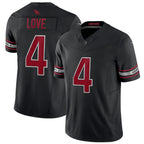 Jeremiyah Love Cardinals #4 Black F.U.S.E. Vapor Limited Stitched Football Jersey