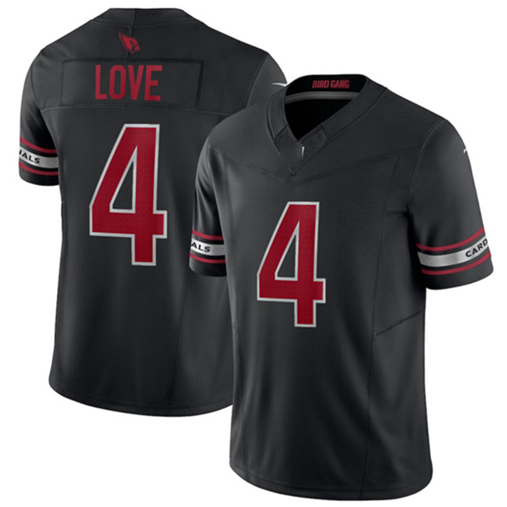 Jeremiyah Love Cardinals #4 Black F.U.S.E. Vapor Limited Stitched Football Jersey