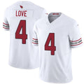 Jeremiyah Love Cardinals #4 White F.U.S.E. Vapor Limited Stitched Football Jersey