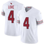 Jeremiyah Love Cardinals #4 White F.U.S.E. Vapor Limited Stitched Football Jersey