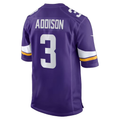 Jordan Addison Vikings #3 Purple F.U.S.E. Vapor Limited Stitched Football Jersey