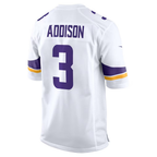 Jordan Addison Vikings #3 White F.U.S.E. Vapor Limited Stitched Football Jersey
