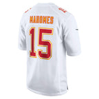 KC.Chiefs #15 Patrick Mahomes Tundra White Fashion Game Football Stitched Jersey
