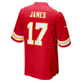 KC.Chiefs #17 Richie James Red Game Football Jersey MAROU