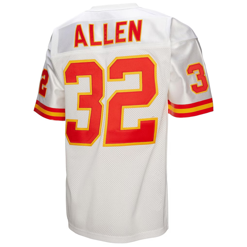 KC.Chiefs #32 Marcus Allen Mitchell & Ness White Authentic Throwback Retired Player Football Stitched Jersey